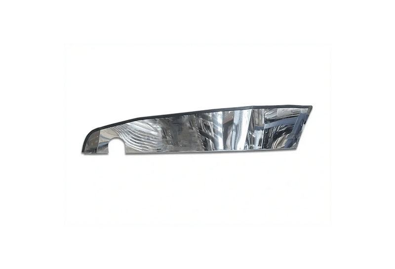 KOZAK Chrome STEEL Bumper Corner Driver Left Side for New Freightliner Cascadia 2018+ PLUS Logo, 2x 22" Windshield Wipers, License Plate Frame and Vest