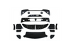 Kozak Plastic COMPLETE BUMPER PAINT with FOG LAMP HOLE + LED Fog Light- Pair Set (Left and Right Side) for KENWORTH T680 NEXT GEN 2022 2023+ PLUS Kenworth Logo, 2x22" Windshield Wipers and KOZAK Vest