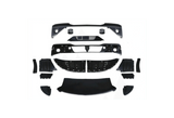 Kozak Plastic COMPLETE BUMPER PAINT with FOG LAMP HOLE + LED Fog Light- Pair Set (Left and Right Side) for KENWORTH T680 NEXT GEN 2022 2023+ PLUS Kenworth Logo, 2x22" Windshield Wipers and KOZAK Vest