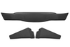 KOZAK Complete PLASTIC Bumper without Fog Lamp Hole for Freightliner Cascadia 2018+ with air flow deflector PLUS Freightliner Logo, 2x22" Wipers, License Plate Frame and KOZAK Vest