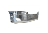 KOZAK Chrome STEEL 16" Bumper with Fog Lamp Hole + LED Fog Light Lamp Set with Halo Ring DLR Black for New Freightliner Cascadia 2018+ PLUS Logo, 2x 22" Windshield Wipers, License Plate Frame and Vest