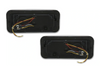 KOZAK LED DRL DUAL Chrome Projector Headlights Set Pair (Driver Left & Passenger Right Side) for WESTERN STAR 6900 4900 4800 SERIES PLUS Windshield Wipers and Vest