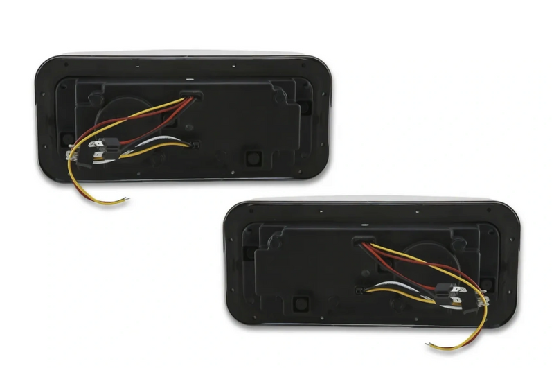 KOZAK LED DRL DUAL Chrome Projector Headlights Set Pair (Driver Left & Passenger Right Side) for WESTERN STAR 6900 4900 4800 SERIES PLUS Windshield Wipers and Vest