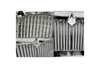 KOZAK Chrome Grille Assembly with Bug Net Screen For International 8600 Transtar Truck 2005 and newer PLUS International Logo, 2x22 inch Windshield wipers, License Plate Frame and KOZAK Vest