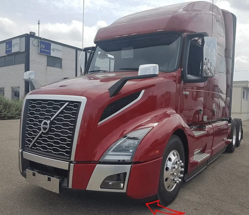 Kozak Bumper Air Flow Deflector Left Driver Side for Volvo VNL 2018+ - Tacoma Parts Corporation