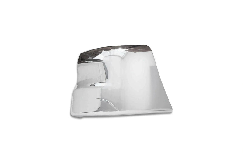 KOZAK Chrome Extension Corner Bumper End Caps Left Side (Driver Side) for Freightliner Columbia 2001-2017 PLUS Logo, 2x2" Windshield Wipers and KOZAK Reflective Vest