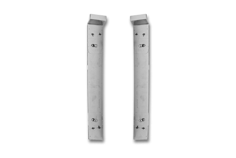 KOZAK compatible with Volvo VNL 2018+ Middle Center Bumper Left and Right Sides Chrome Trim Mold
