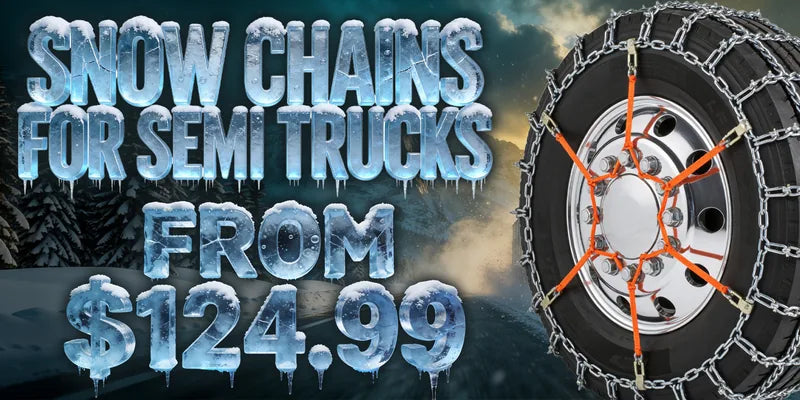 Studded Snow Tire Chains for Semi Trucks from $124.99
